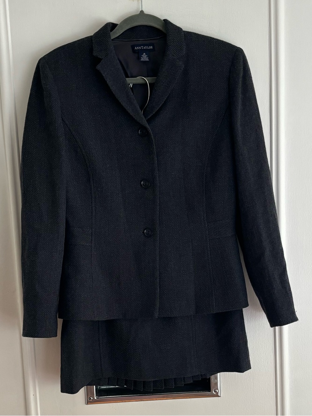 Ann Taylor Black Women's Tailored Jacket and Skirt Set